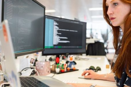 Coding Skills - Woman Coding on Computer