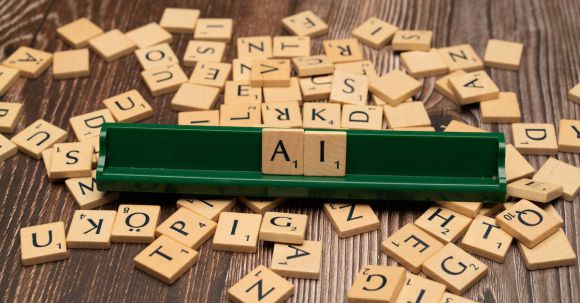 Quantum Computing - A scrabble board with the letters a and a
