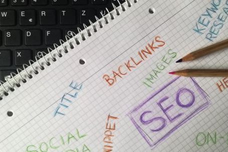 SEO Techniques - A notebook with the word seo written on it
