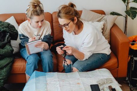Collaboration Tools - A Mother and Daughter Planning a Trip
